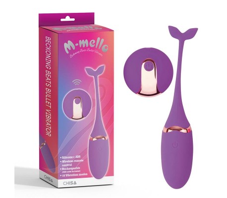 Bala Vibradora Control Remoto Beckoning Beats USB Silicona 5,9