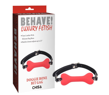 Mordaza Hueso Doggle Bone Bit Rojo