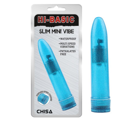 Vibrador Slim Mini Azul