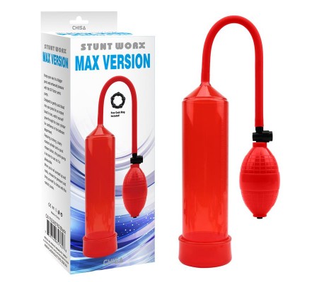 Bomba de Succion para el Pene MAX Version Rojo