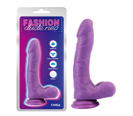 Dildo Dual Density Púrpura 8