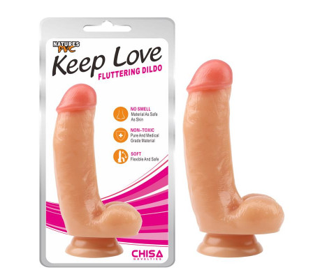 Dildo Fluttering 17.1 x 4.1 cm Natural