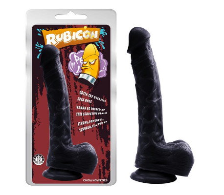 Dildo Leviathan 25.5 x 4.5 cm Negro