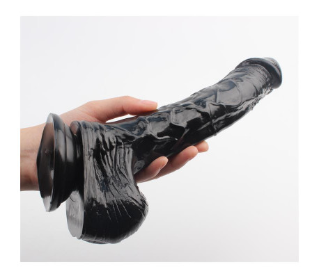 Dildo Leviathan 25.5 x 4.5 cm Negro