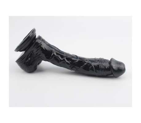 Dildo Leviathan 25.5 x 4.5 cm Negro