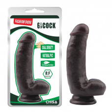 Dildo Dual Density Fashion Dude 17.2 x 4.1 cm Marron