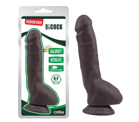 Fashion Dude Dildo Dual Density 23 cm x 4.3 cm Marrón