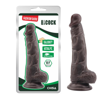 Dildo Dual Density Fashion Dude 21 x 4.1 cm Marron
