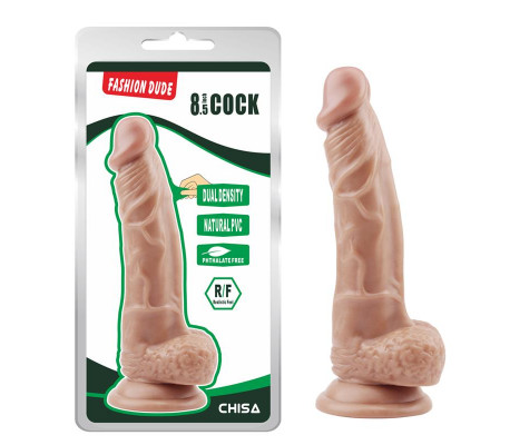 Dildo Dual Density Fashion Dude 8.5 Natural