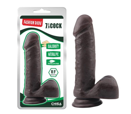 Dildo Dual Density Fashion Dude 7.9 Marron