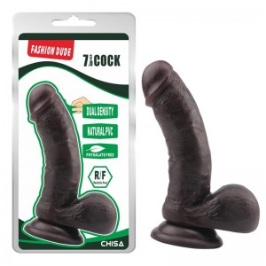 Dildo Dual Density Fashion Dude 17.5 x 4 cm Marron