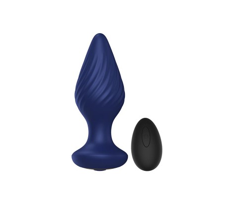 Spiral Plug Anal con Vibración y Control Remoto