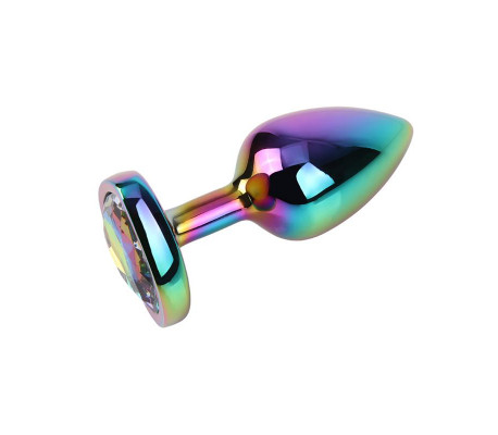 Plug Anal Rainbow Heart Gem Talla S
