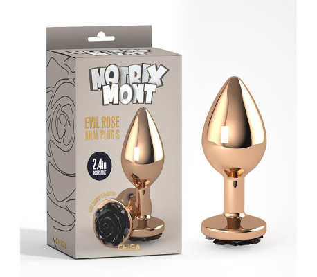 Plug Anal Dorado Evil Rose Anal Talla S