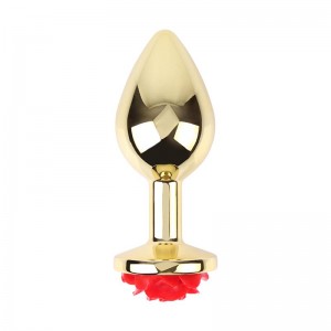 Plug Anal con Joya de Rosa Showy Rose Talla L