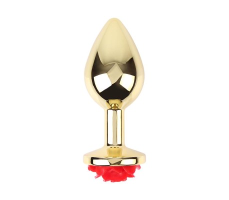 Plug Anal con Joya de Rosa Showy Rose Talla L