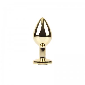 Plug Anal de Metal con Joya Talla M