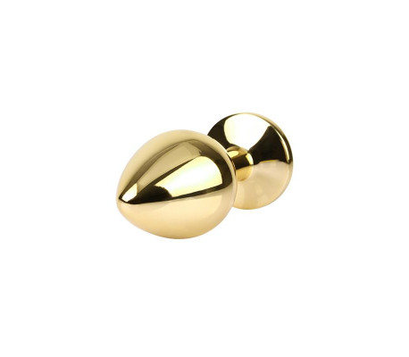 Plug Anal Clear Gem Gold Talla M