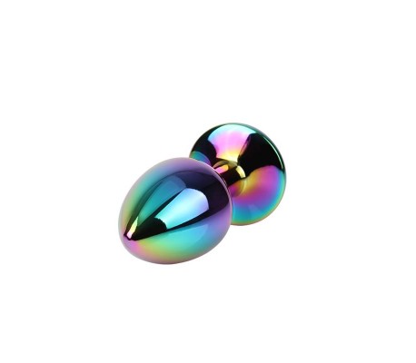 Rainbow Gem Plug Anal multicolor con Joya Talla S
