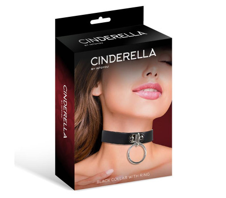 Collar con Aro Cuero Vegano Talla Única