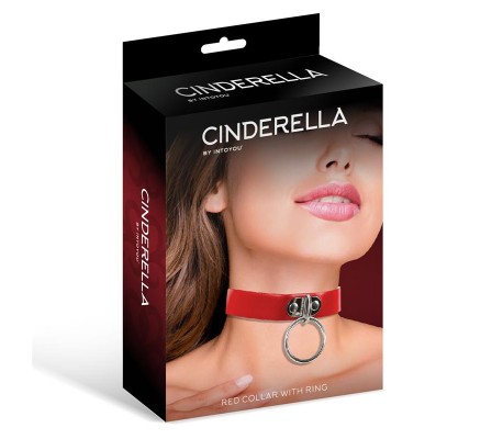 Collar con Aro Cuero Vegano Talla Única