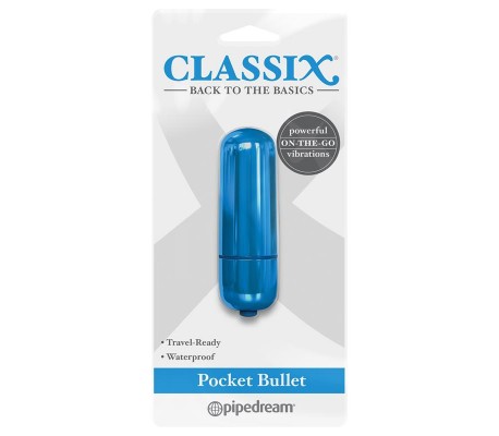 Classix Bala Vibradora de Bolsillo Azul