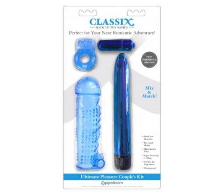 Kit para Parejas Ultimate Pleasure Azul