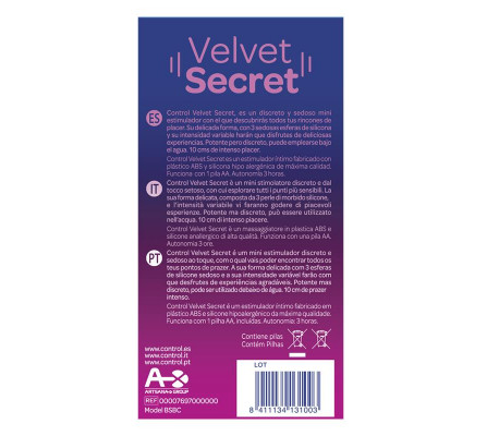Mini Vibrador Velvet Secret 5 Funciones