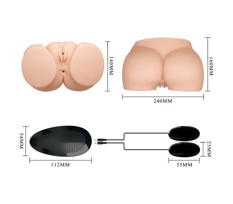 Masturbador Vagina y Ano con Vibración