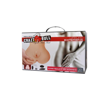 Masturbador Doble Vagina y Ano con Vibración