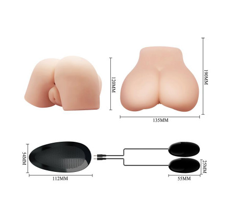 Masturbador Vagina y Ano con Vibración