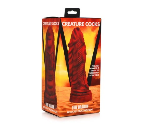 Fire Dragon Red Scaly Dildo Dragón