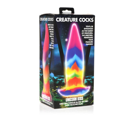 Unicorn Tongue Dildo Lengua Brilla en la Oscuridad 8.4