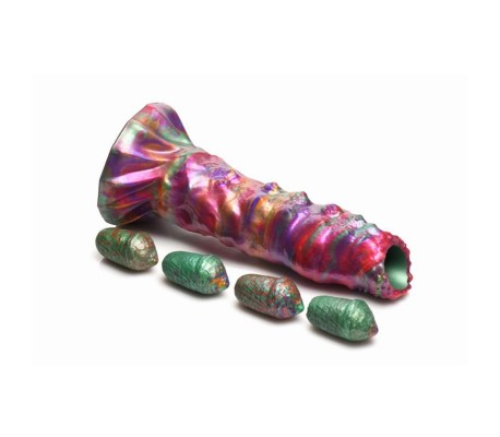 Dildo Ovipositor con 4 Huevos de Silicona 9