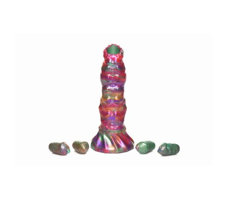 Dildo Ovipositor con 4 Huevos de Silicona 9