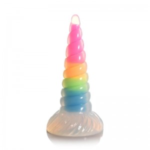 Dildo Luminiscente Rainbow Brilla en la Oscuridad