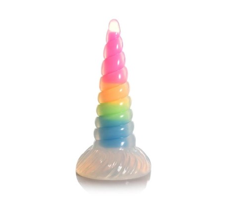 Dildo Luminiscente Rainbow Brilla en la Oscuridad