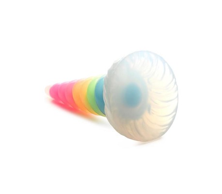 Dildo Luminiscente Rainbow Brilla en la Oscuridad