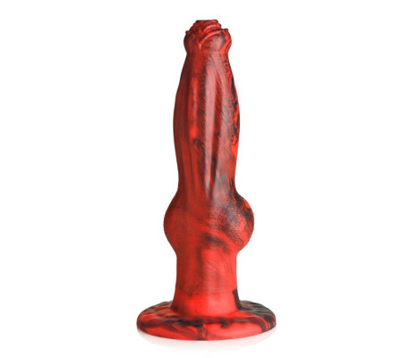 Dildo con Vibración y Thrusting Hel-Wolf