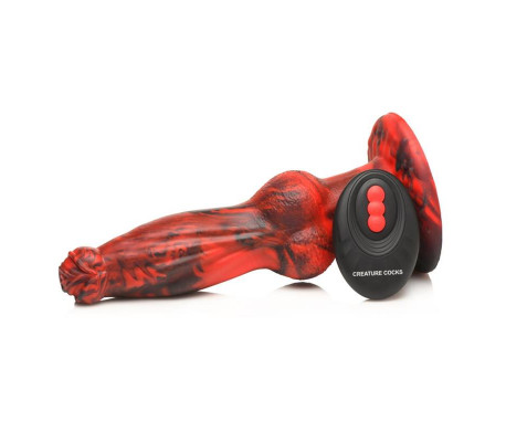 Dildo con Vibración y Thrusting Hel-Wolf