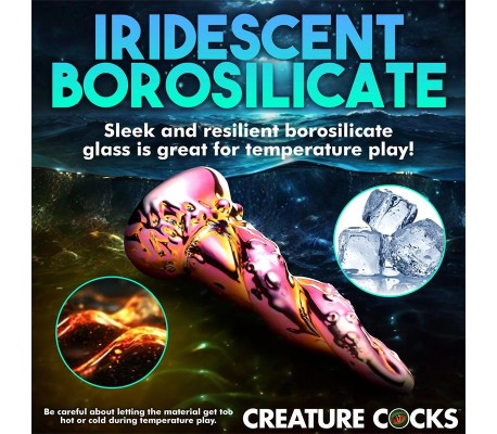 Dildo de Vidrio borosilicato Enchanting Rainbow