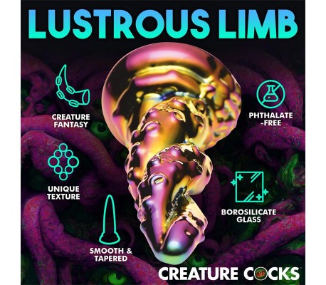 Dildo de Vidrio borosilicato Enchanting Rainbow