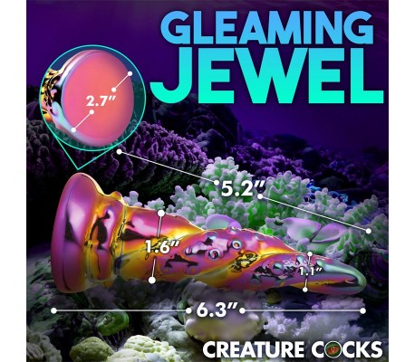 Dildo de Vidrio borosilicato Enchanting Rainbow