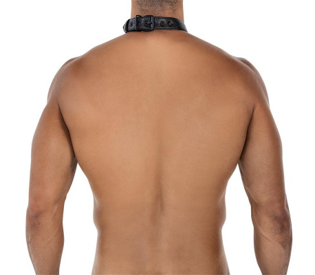 BL4CK08 C-Ring Body Collar Blackleatherlike Talla Única