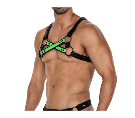 H4RNESS06 Arnés de Pecho 4WAY Verde Talla Única