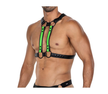H4RNESS06 Arnés de Pecho 4WAY Verde Talla Única