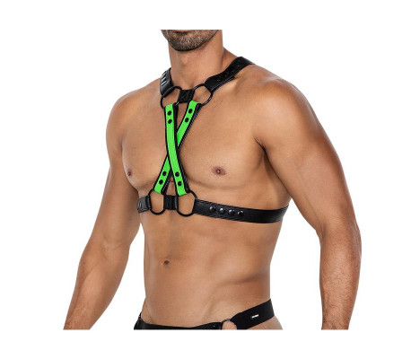 H4RNESS06 Arnés de Pecho 4WAY Verde Talla Única