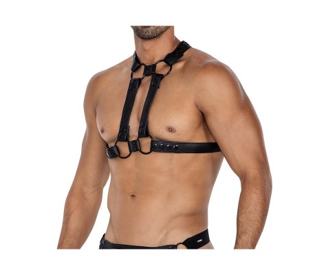 H4RNESS06 Arnés de Pecho 4WAY Negro Talla Única