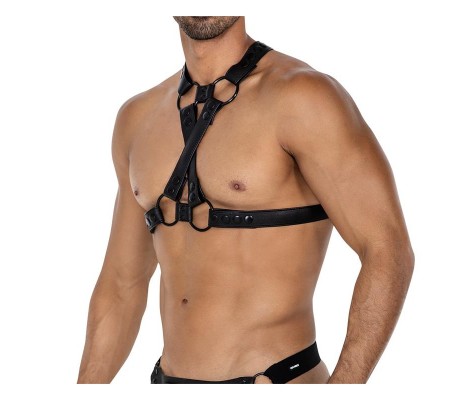 H4RNESS06 Arnés de Pecho 4WAY Negro Talla Única