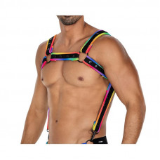 H4RNESS05 Arnés de Pecho Neon MultiColor Talla Única